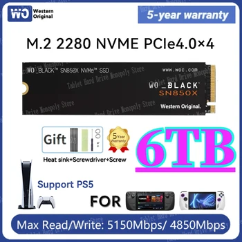 100% Originalus 990 Pro 4TB 2TB SN850X SSD vidinis kietojo kūno PCIe 4.0 M.2 2280 NVMe 2.0 MLC SSD nešiojamam staliniam kompiuteriui, skirtam PS5