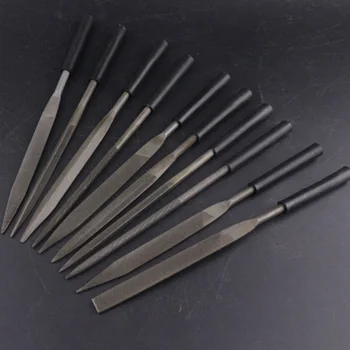 10vnt Metalinių adatų failų rinkinys Medžio Rasp metalo poliravimo rankinis failasTools Plieno Rasp Needl padavimas metalo stiklo akmens medžio drožybai