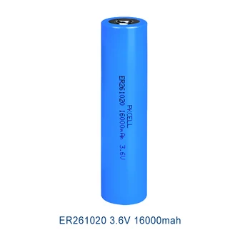 1PC PKCELL ER261020 16000mAh 3.6V ličio baterija Li-SOCl2 didelio išsikrovimo baterija Vandens dujų skaitikliui