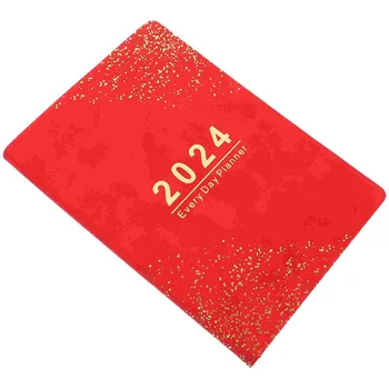 2024 Agenda Book Softcover Notebook Office Portable Planner Daily Paper Academic