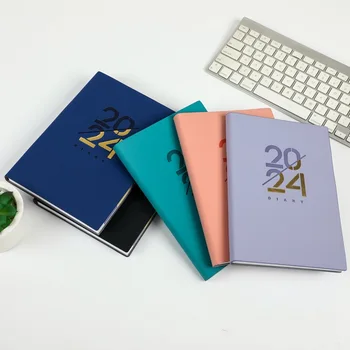 2024 Anglų kalba A5 Agenda Planner Notebook Diary 365 Days Spanish Planner Goal Habit Schedules Journal Notebooks For Office