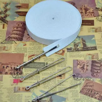 2vnt Elastinės juostos / virvės dėvėjimo sriegimo kreipimo priekinio prietaiso įrankis dėvėti virvės sriegimo adatų siuvimo įrankis 