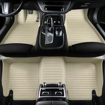 5D dryžuoti individualūs automobilių grindų kilimėliai Mercedes Benz E klasės A207 kabrioletui C207 C238 2 durų EQA interjero aksesuarai