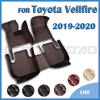 Automobiliniai grindų kilimėliai Toyota Vellfire 2019 2020 Custom Auto Foot Pads Automobilių kilimų dangčio salono aksesuarai