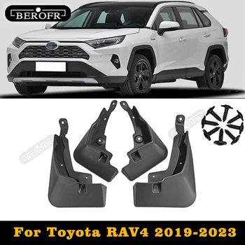 Automobilių sparnų purvo sklendės Toyota RAV4 2019-2023 Hybrid XA50 2022 Splash Guards MudFlaps Front Rear Mudguards Auto
