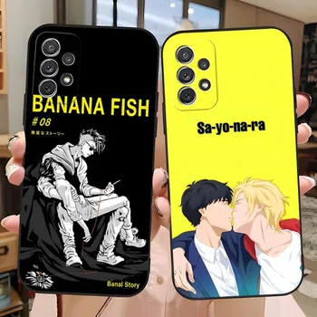 Banana Fish anime telefono dėklo priedai, skirti Samsung A13 A31 A21 A02 A33 A22 A53 A52 A73 A32 A50 A20 A40 A23 Galinis dangtelis