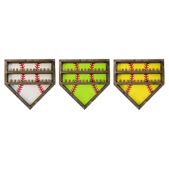 Beisbolo rėmo dėklas Sieninė spintelė kamuoliukams Rodyti autografų kamuoliukus