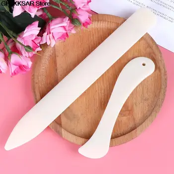 Bone Folder Craft Tools 2Pcs/Set pastic Open Leather Knife for Leather Scoring Folding Creasing Paper Home Handmade Accessories