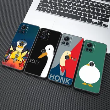 Cartoon Ducks Duck Goose Moto G22 silikoninis dėklas, skirtas Motorola G32 G52 G72 G30 G60 G31 G71 5G G73 G50 G8 G9 Power Plus telefono dangtelis