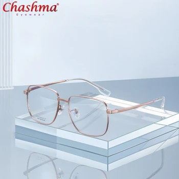 Chashma Vyriški akiniai Gryno titano receptiniai lęšiai Mada Moteriški akiniai nuo saulės Rėmelis Optiniai akiniai Spektaklis vyrams