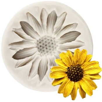 Chrizantema Ramunė Silikoninės formos Gėlės Fondantinės formos Tortų dekoravimo įrankiai 