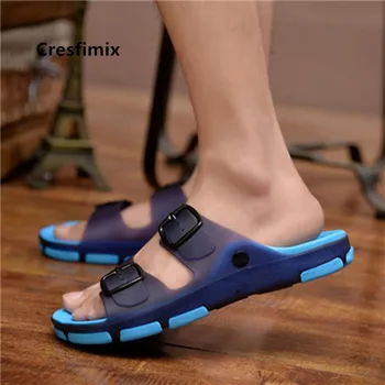 Cresfimix sandales homme male fashion plus size anti skid aukštos kokybės paplūdimio basutės vyrai cool comfort brown sandalai a5758