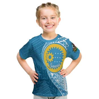 Custom Personalized Vanuatu Sanma Province Kid T - Shirt Sanma Emblem 3D Printed T Shirts Summer T-shirt Boy Girl Oversized Tops