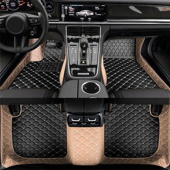 Custom Style automobilių grindų kilimėliai Audi A5 kabrioletui F57 2018-2023 metai Interjero aksesuarai Kilimas Dviejų spalvų dėlionė