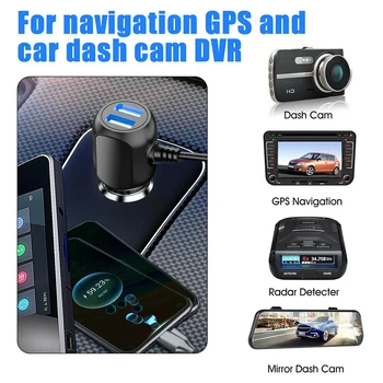 Dash-Cam automobilinis įkroviklis USB kabelis 11.5 pėdų maitinimo laido tiekimas DVR fotoaparatui GPS 3.5m praktinės-automatinės acesssories