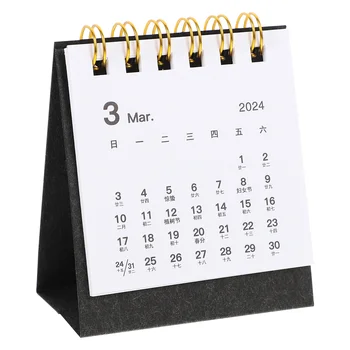 Dekoratyviniai stalo kalendoriai 2024 Atverčiamas kalendorius Nuolatinis stalo kalendorius namų biurui