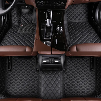 Dirbtinės odos individualūs automobilių grindų kilimėliai Land Rover Discovery Sport 7 seat 2014-2022 metų interjero detalės Automobilių aksesuarai
