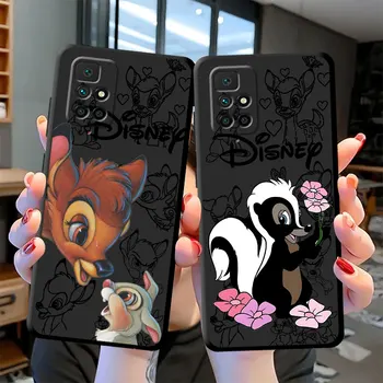 Disney Bambi Deer Black Soft Cover Smūgiams atsparus telefono dėklas, skirtas Vivo Y21 V20 Y16 Y72 5G Y53 Y22s V21 Y20 Y35 Y12s Y91i Y20s Y33s