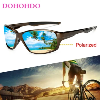DOHOHDO Prekės ženklas Klasikiniai poliarizuoti akiniai nuo saulės Vyrai Vairavimo akiniai Danga Juoda žvejyba Vairavimo akiniai Vyriški akiniai nuo saulės Gafas 1009