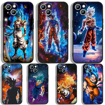 Dragons-Balls Galaxy Vegeta IV Son Gokus telefono dėklas, skirtas Apple iPhone 15 14 13 12 11 XS XR X 8 7 Pro Max Plus mini Juodas dangtelis