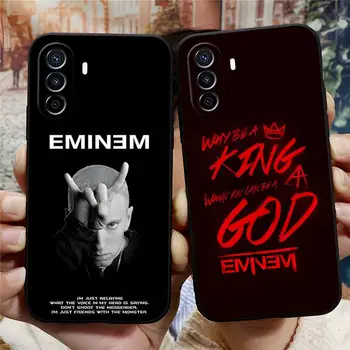 Eminem American Rap Singer Phone Case Funda for Huawei P50 P30 Pro P40 P10 P20 Plus Lite Psmart 2020 Y6 Y5 Y8s Y8p Y5 Galinis dangtelis