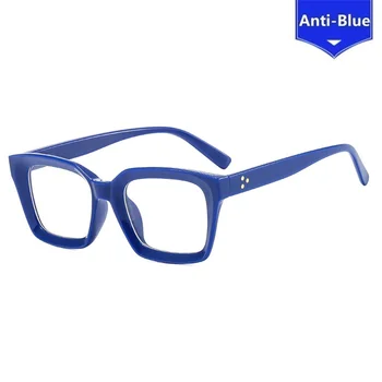 Fashion Ultralight Frame Moteriški plokšti veidrodiniai akiniai Unisex Antiblue Light Propionic Blue Blocking Eyeaks Rėmeliai
