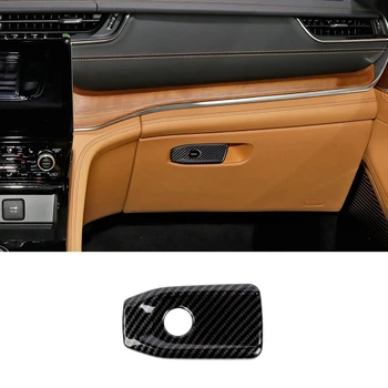For Jeep Grand Cherokee 2021 2022 m. automobilio pirštinių dėžutės rankenos jungiklio dangtelio apdaila Vidaus dalių komponentas ABS anglies pluoštas