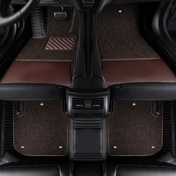 Gera kokybė! Individualūs specialūs automobilių grindų kilimėliai, skirti Volvo XC90 5 7 sėdynės 2023-2015 neperšlampami dvisluoksniai kilimai, nemokamas pristatymas