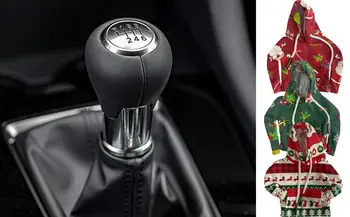 Hoodie automobilio pavarų perjungimo dangtelis Juokingas megztinis su gobtuvu pavarų perjungimo rankenėlės dangtelis Patogus linksmas kalėdinis mielas automobilio aksesuaras automobiliui