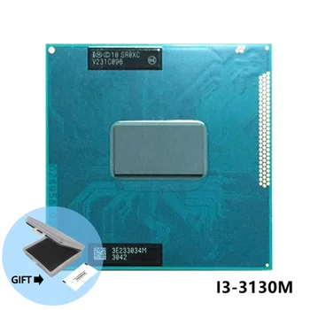 Intel Core i3-3130M i3 3130M SR0XC 2,6 GHz dviejų branduolių keturių gijų procesoriaus procesorius 3M 35W lizdas G2 / rPGA988B