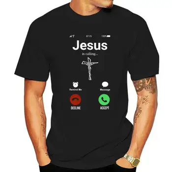 Jėzus vadina religiją Dievu Krikščioniškos dovanos Marškinėliai Tikėjimas Malda Gatvės apranga Trumpomis rankovėmis Gelbėtojo viršūnės Trišakiai Vyriški drabužiai