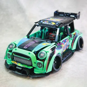 K Box K10505 Low Slung Technical Sports Car Model City Racing Series Pasidaryk pats žaislų statybinių blokų dovana berniukams