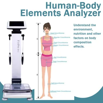 Kūno skulptūros skaitmeninis bioelektrinis kūno elementų riebalų testerio sudėties analizatorius