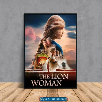 Liūtė moteris (2016) Filmo plakato viršelis Fotodrobė Spausdinti butą Namų dekoras Sienų tapyba (Unframed)
