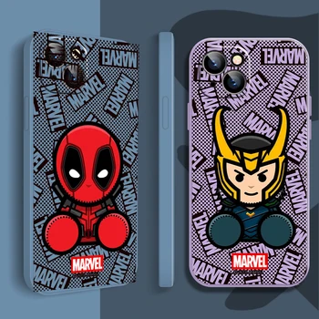 Loki River Cruise Deadpool telefono dėklas, skirtas iPhone 14 13 12 11 Pro Max 13 12 Mini X XR XS Max 6 6S 7 8 Plus TPU dėklų apvalkalas