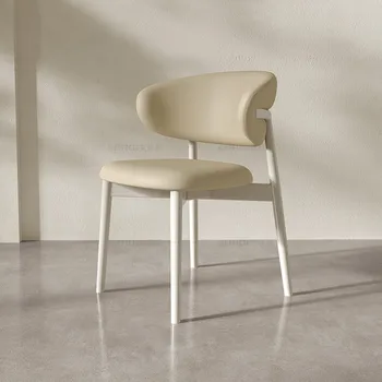 Minimalistinė biblioteka Valgomojo kėdė Virtuvė Regale Nordic Relax valgomojo kėdė Unikalus dizaineris Chaises Salle Manger namų baldai