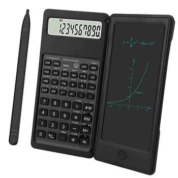 mokslinis skaičiuotuvas 10 skaitmenų LCD ekrano inžinerijos skaičiuoklė su rašymo planšete vidurinei mokyklai ir kolegijai