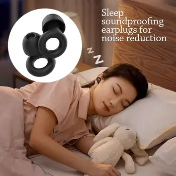 NAUJAS silikoninis ausų kištukas miego triukšmas Ausų kištukas Triukšmo slopinimo reikmenys Garsui nepralaidūs triukšmą slopinantys ausų kištukai