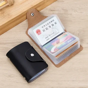 New Fashion All-in-one Solid Color Vyriškos ir moteriškos kortų krepšys Multi-card Super Thick Inner Page Card Bag