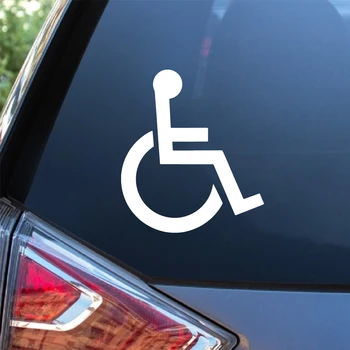 Neįgalieji pasirašo automobilio lango lipdukus Dekoro lipdukas Neįgaliųjų vežimėlių ženklai Automatinis lipdukas