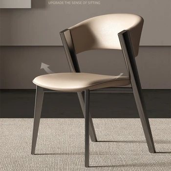 odinė dinning kėdė Minimali aukšta nugara namo kambario poilsio kambarys šiaurietiškos kėdės virtuvė Modernus poilsis Chaises Salle Manger namų baldai