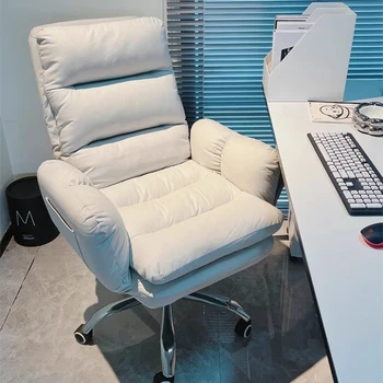 Patogi tuštybė Kompiuterio kėdė Žaidimų miegamasis Ergonomiškas dizaineris Akcentas Ranka Žaidėjo kėdė Balta Sillas de Oficina baldai