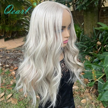 Perukai moterims Balta ledinė blondinė Visi pilni nėrinių perukai 100% Parduodami mergelės Brazilijos žmogaus plaukų perukai 13x6 nėrinių priekinis perukas 180% Qearl