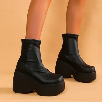 Platforminiai moteriški batai moterims 2023 Nauji madingi punk batai 12CM aukštakulniai batai Madingi vakarėlio Cosplay moteriški batai Zapatos