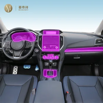 skirta Subaru VX CROSSTREK 2018-2022 Automobilių salono aksesuarai plėvelė skaidri TPU-PPF konsolė Anti-scratch resist plėvelė GPS radijas