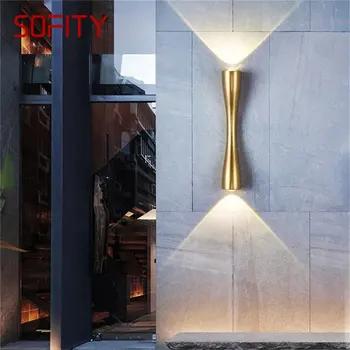 SOFITY Modern LED sieninių šviestuvų šviestuvas Auksinis dekoratyvinis šviestuvas Šviesa namų miegamojo koridoriui