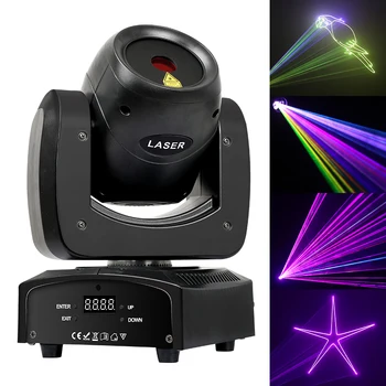 Stage Moving Head Laser Light 200W LED Beam Laser Projector Light DMX512 Music Control For DJ Disco Party Wedding Club Bar KTV