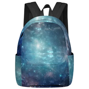 Starry Deep Sky galaktika Žvaigždžių kuprinės Studentų atsitiktinės kelionės Didelės rankinės Didelės talpos mokyklinis krepšys Paauglių knygų krepšys