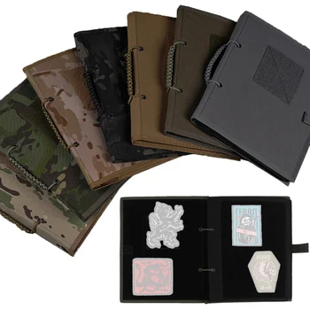 Tactical Armband Storage Book Magic Sticker Hook & Loop Paste Display Airsoft Military Fan Morale Badge Organiz Collect Book