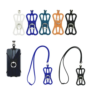 Universal Silicone Mobile Phone Lanyard Holder Case Cover Phone Neck Strap Necklace Sling For Smart Mobile Phone Lanyard